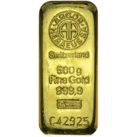 Argor-Heraeus investiční zlatý slitek 500 Gramů