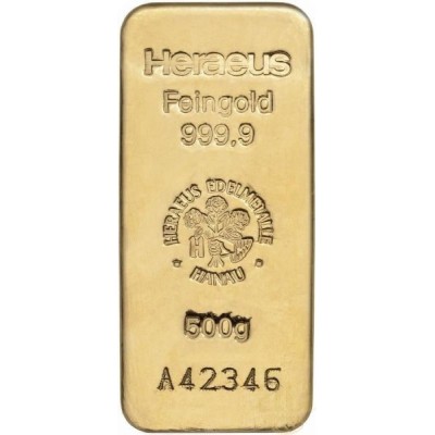 Heraeus 500g - Investiční zlatý slitek