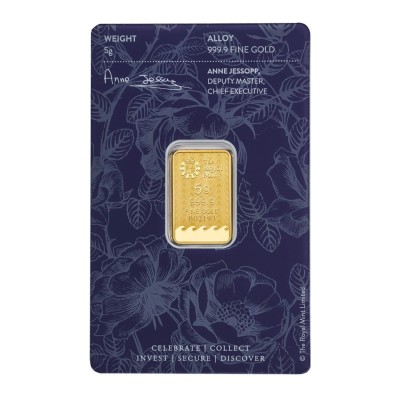 Royal Mint - Henna Design - 5g - gold investment ingot