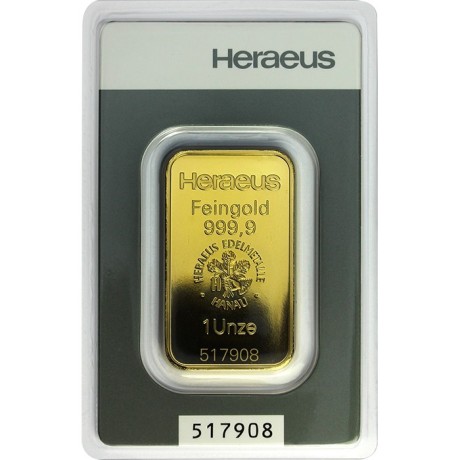 Heraeus 1 Oz - Investiční zlatý slitek