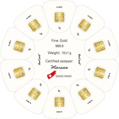 Argor-Heraeus Goldseed 10 x 1 g - zlatý investiční slitek