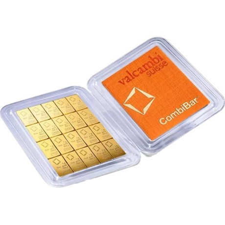 Valcambi 20 x 1g Combibarr - zlatý investiční slitek