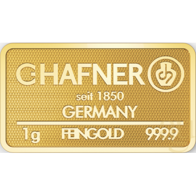 Buon compleanno, C. Hafner - 1g - lingotto d'oro