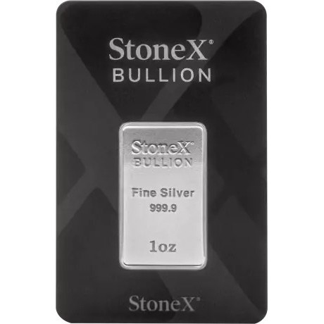 StoneX - Lingotto d'argento da investimento da 1 oz.