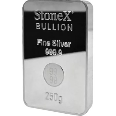 StoneX Coinbar - 250 g - lingotto di moneta d'argento