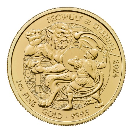 Miti e leggende - Beowulf - Moneta d'oro da 1 Oz.