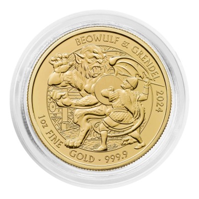Miti e leggende - Beowulf - Moneta d'oro da 1 Oz.