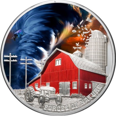 Tornado - Moneta da collezione d'argento da 2 Oz