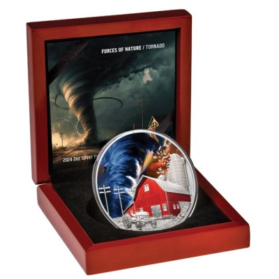 Tornado - Moneta da collezione d'argento da 2 Oz