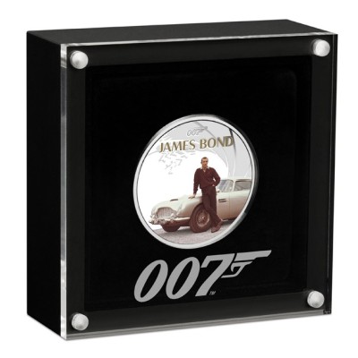 James Bond - Sean Connery - Moneta da collezione d'argento da 1 oz.