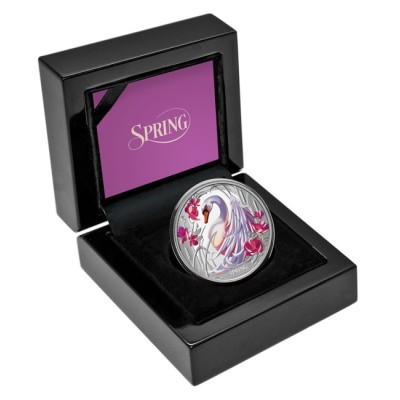 Cigno - Moneta da collezione d'argento da 1 Oz.