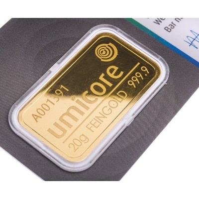Umicore - 20g - lingotto d'oro da investimento