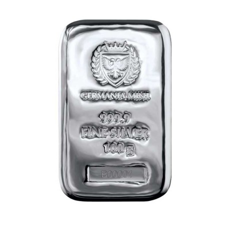 Zecca di Germania - 100 g - lingotto d'argento da investimento