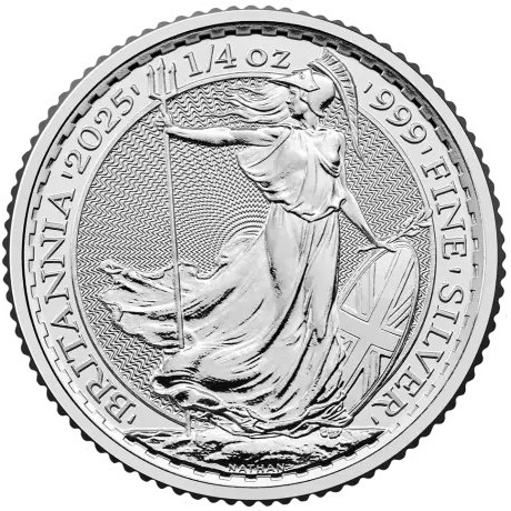 Britannia 2025 - 1/4 Oz - Moneta d'argento da investimento