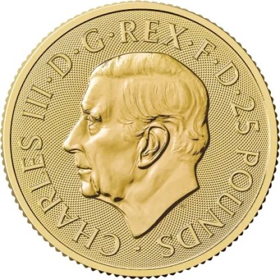Britannia 2025 - Moneta d'oro da 1/4 di oncia
