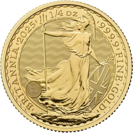 Britannia 2025 - Moneta d'oro da 1/4 di oncia
