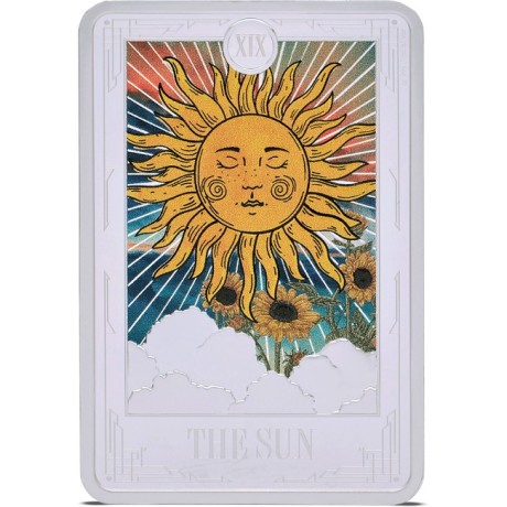 Tarocchi XIX: Sole - Moneta da collezione d'argento da 1 Oz.