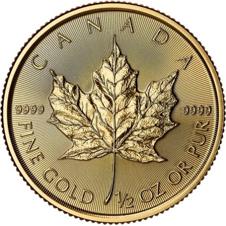 Foglia d'acero (2025) - Moneta d'oro da 1/2 oz.