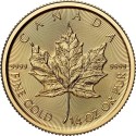 Foglia d'acero (2025) - 1/4 Oz - moneta d'oro da investimento