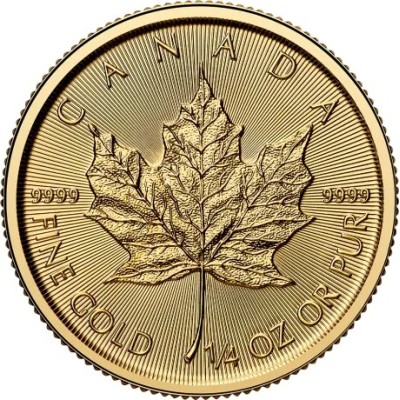 Foglia d'acero (2025) - 1/4 Oz - moneta d'oro da investimento
