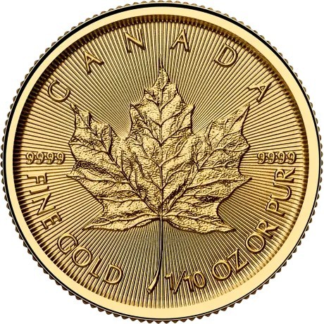 Foglia d'acero (2025) - 1/10 Oz - moneta d'oro da investimento