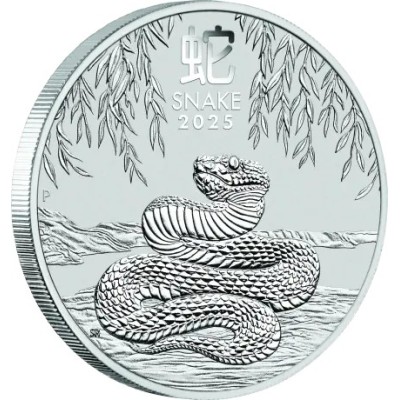 Serpente lunare (2025) - Moneta d'argento da investimento da 1 Oz.