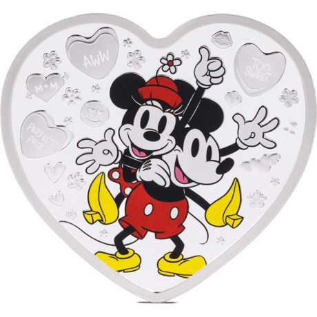 Topolino e Minnie Mouse - Moneta d'argento da collezione da 1 Oz