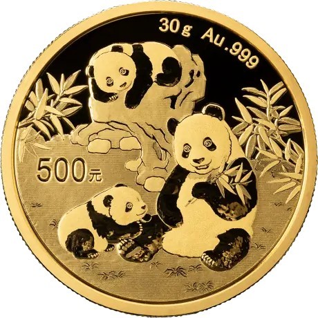Panda (2025) - 30 g - moneta d'oro da investimento
