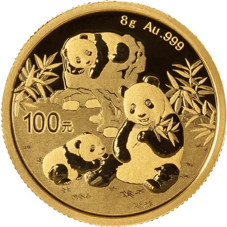 Panda (2025) - 8g - moneta d'oro da investimento
