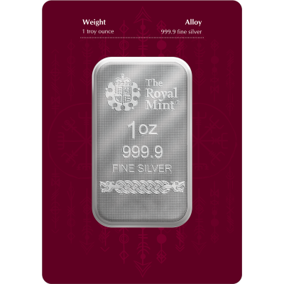 Divinità norrene - Odino - 1 Oz - lingotto d'argento da investimento