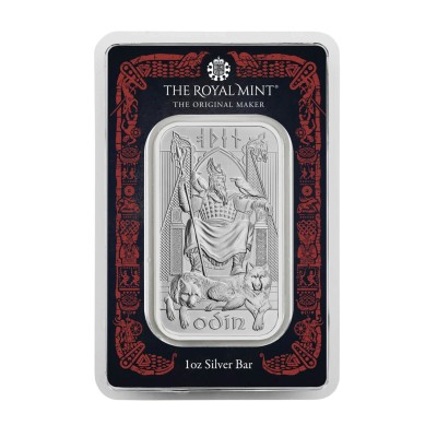 Divinità norrene - Odino - 1 Oz - lingotto d'argento da investimento