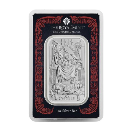 Divinità norrene - Odino - 1 Oz - lingotto d'argento da investimento