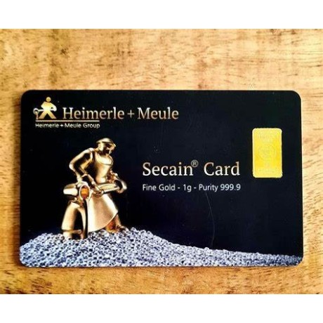 Heimerle + Meule - 1g - lingotto d'oro da investimento