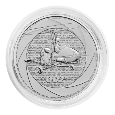 Sei decenni di 007 (60´s) - James Bond - Moneta d'argento da investimento da 1 Oz.