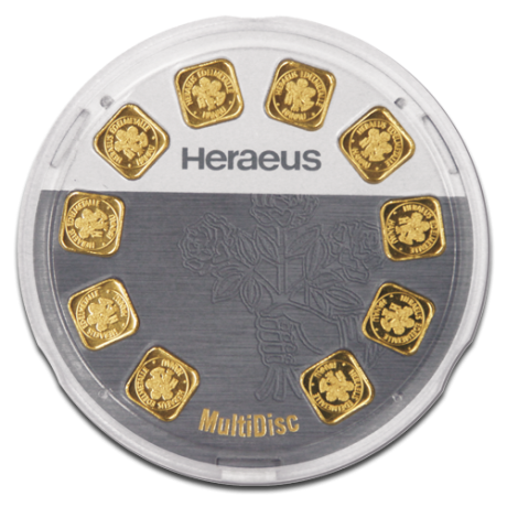 Argor-Heraeus d'oro 10 x 1 g - lingottini d'oro da investimento