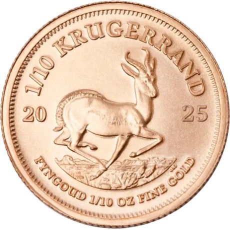 Krugerrand (2025) - 1/10 Oz - moneta d'oro da investimento