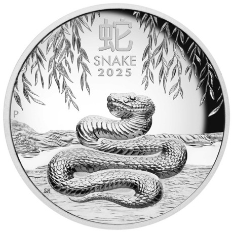 Serpente Lunare - Moneta d'argento da collezione da 5 Oz.