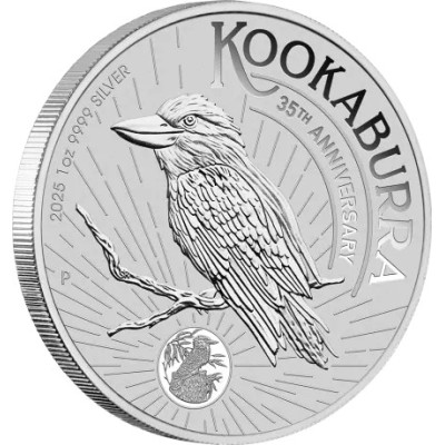 Kookaburra (2025) - Moneta d'argento da investimento da 1 Oz.