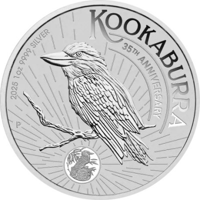Kookaburra (2025) - Moneta d'argento da investimento da 1 Oz.