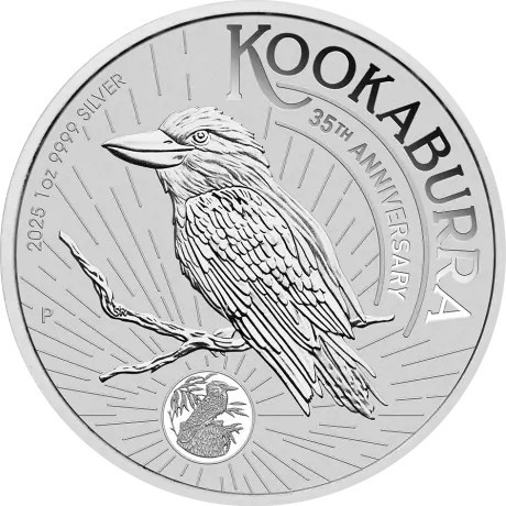 Kookaburra (2025) - Moneta d'argento da investimento da 1 Oz.