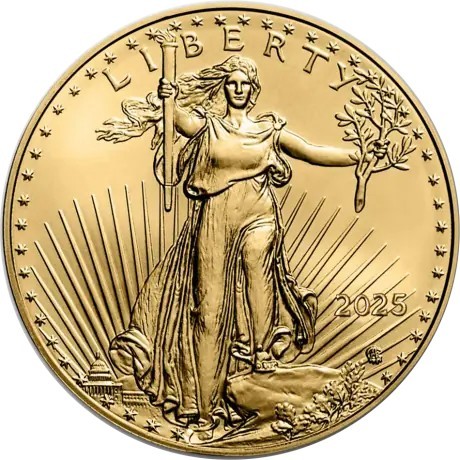 Aquila americana (2025) - Moneta d'oro da 1 Oz.