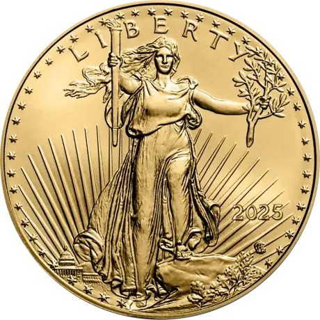 Aquila americana (2025) - Moneta d'oro da 1/2 oz.