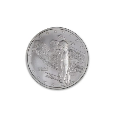 Dollaro Bisonte dei Nativi Americani di Mesa Grande (2025) - Moneta da collezione d'argento da 1 Oz.