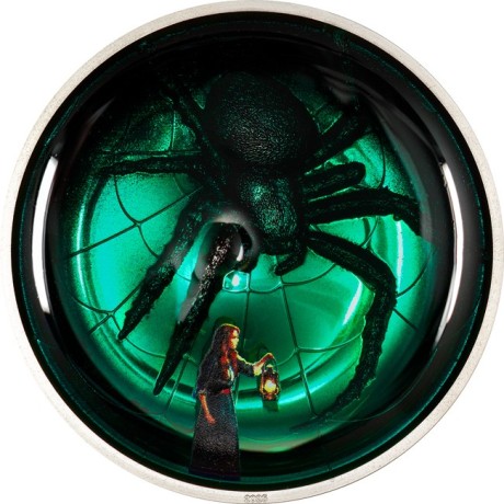 Arachnophobia - Moneta da collezione da 2 Oz Silver Proof