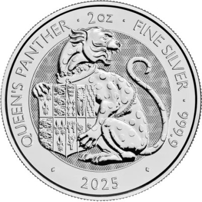 Bestie Tudor Regina Pantera - Moneta da investimento d'argento da 2 Oz.