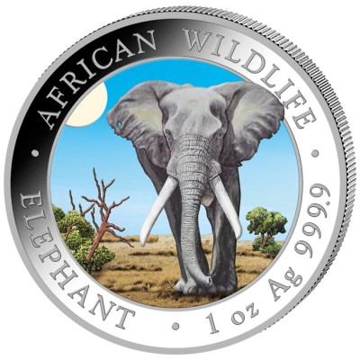Elephant Day & Night Set (2025) - Moneta da collezione d'argento da 2 Oz.
