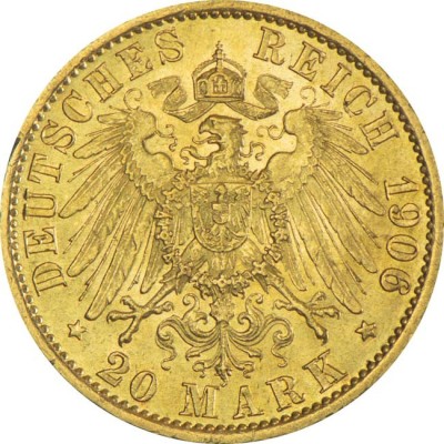 Impero tedesco 20 marchi - 7,96 g - moneta d'oro da investimento