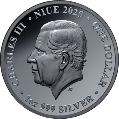 Delfino tursiope - Moneta d'argento da collezione da 1 Oz.