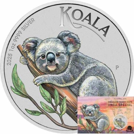 Koala (2025) - Moneta da collezione d'argento da 1 Oz