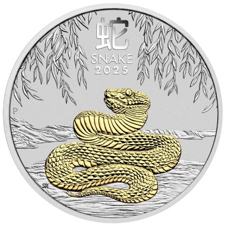 Serpente lunare australiano - Moneta da collezione d'argento da 1 Oz